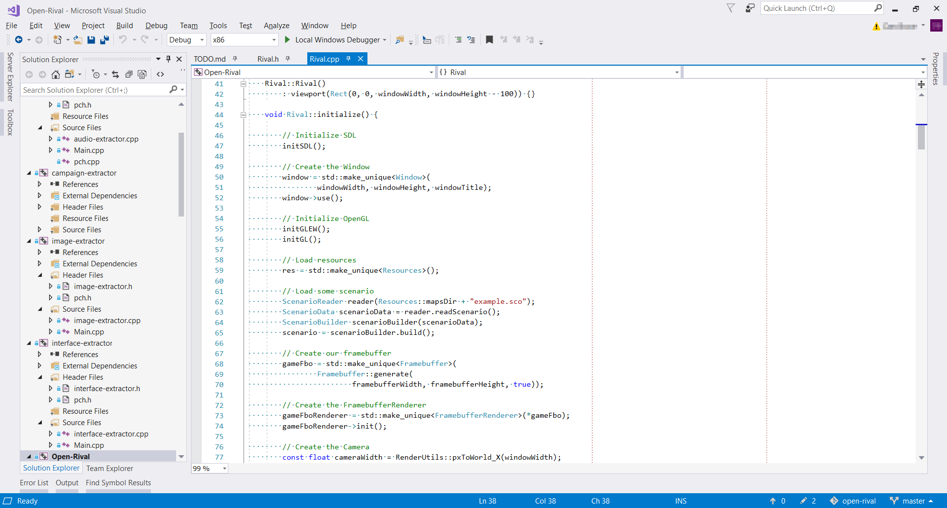 Visual Studio screenshot